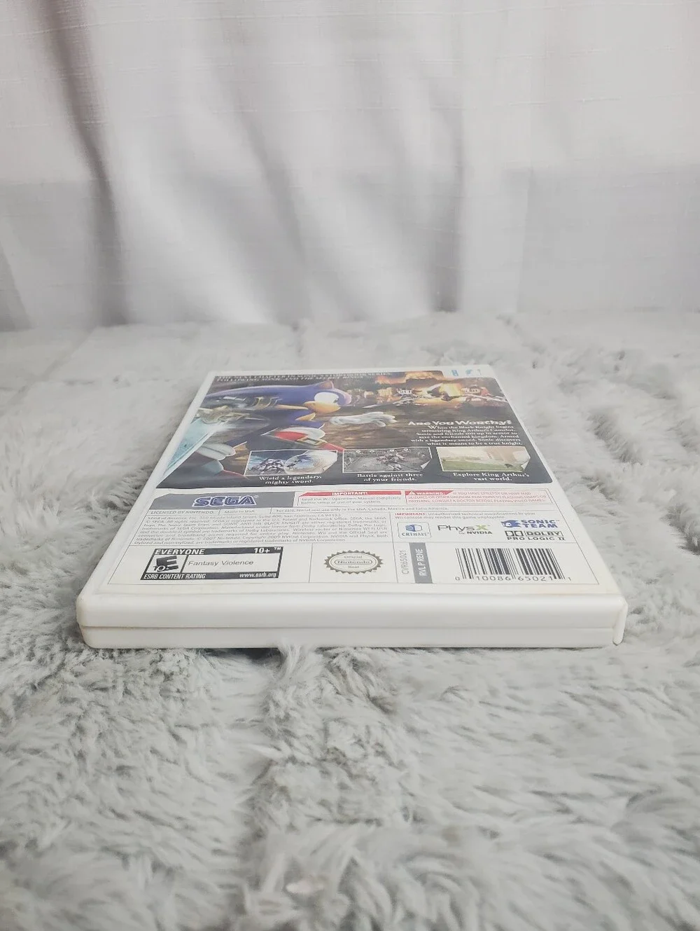 Sonic and the Black Knight (Nintendo Wii, 2009) Original Case & Manuel Works!